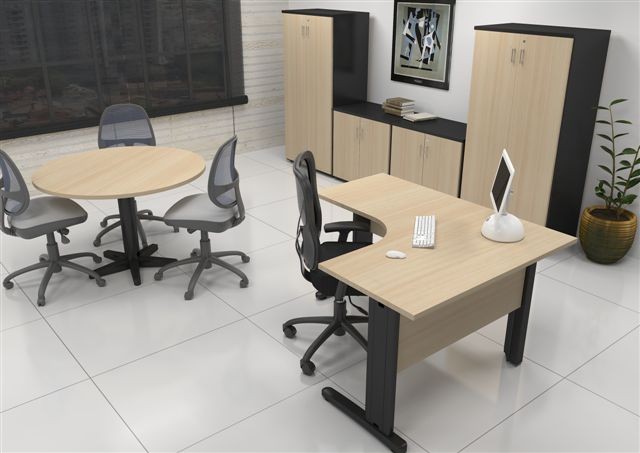 Mesa Corporativa pé Aço BL 2